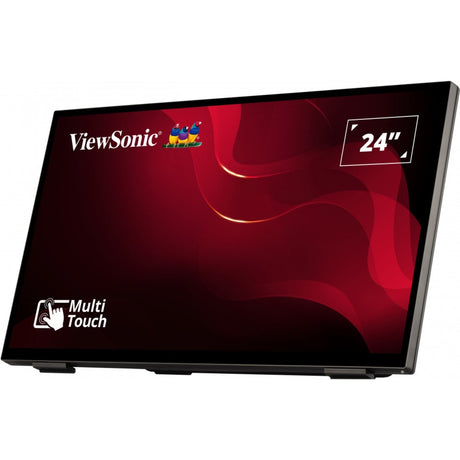 Bezramkowy monitor dotykowy Viewsonic z 10-punktowym PCAP 24 (czarny, HDMI, DisplayPort, VGA)