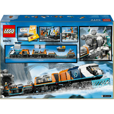 Zabawkowy pojazd LEGO City Pociąg badawczy na biegunie północnym - 60470