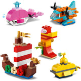 Lego Classic — kreatywne zabawki konstrukcyjne do zabawy w morzu (11018)