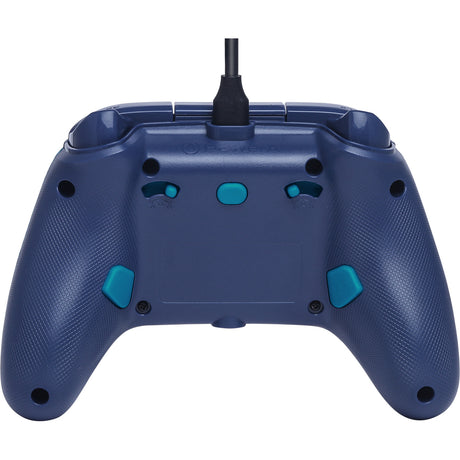 Kontroler Powera Advantage z kablem do serii Xbox x|s - fala wodna (błękitny, xbox series x|s, xbox one, PC)
