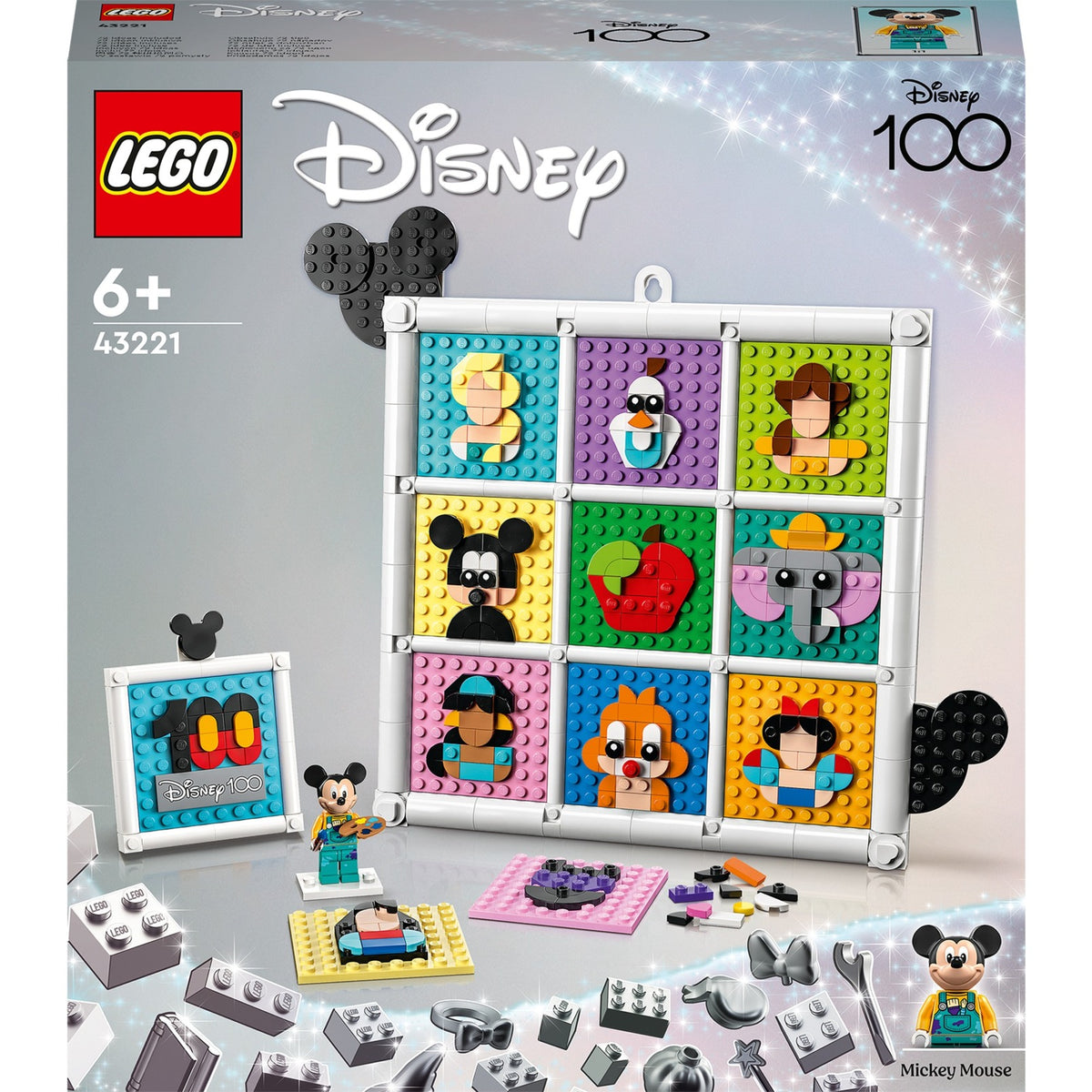 Lego Disney - 100 lat animacji Disneya, zabawki konstrukcyjne (43221)