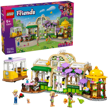 Zestaw Lego® Friends do budowania kawiarni i kwiaciarni w roślinie — 42671