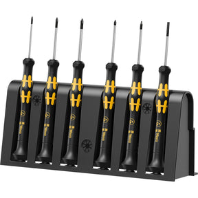 Elektronika Wera 1550 6 ESD - wkrętaki + uchwyt, 6 sztuk (czarno-żółty)