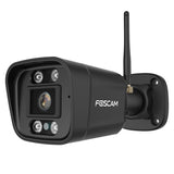 Foscam v8p, dwuzakresowa kamera bezpieczeństwa Wi-Fi 4K 8MP (czarna, z alarmem dźwiękowym i świetlnym)