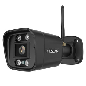 Foscam v8p, dwuzakresowa kamera bezpieczeństwa Wi-Fi 4K 8MP (czarna, z alarmem dźwiękowym i świetlnym)