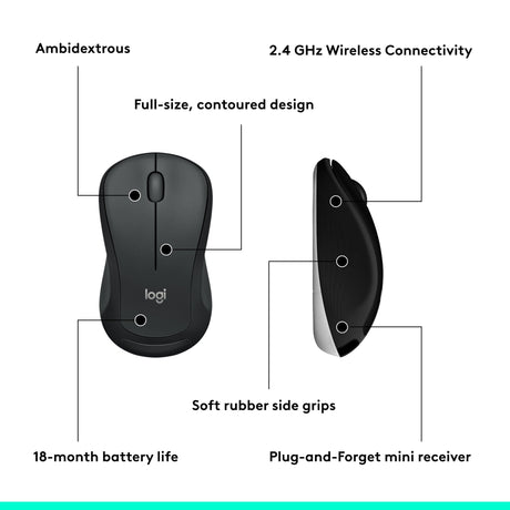 Zestaw bezprzewodowej klawiatury i myszy Logitech mk540 qwerty