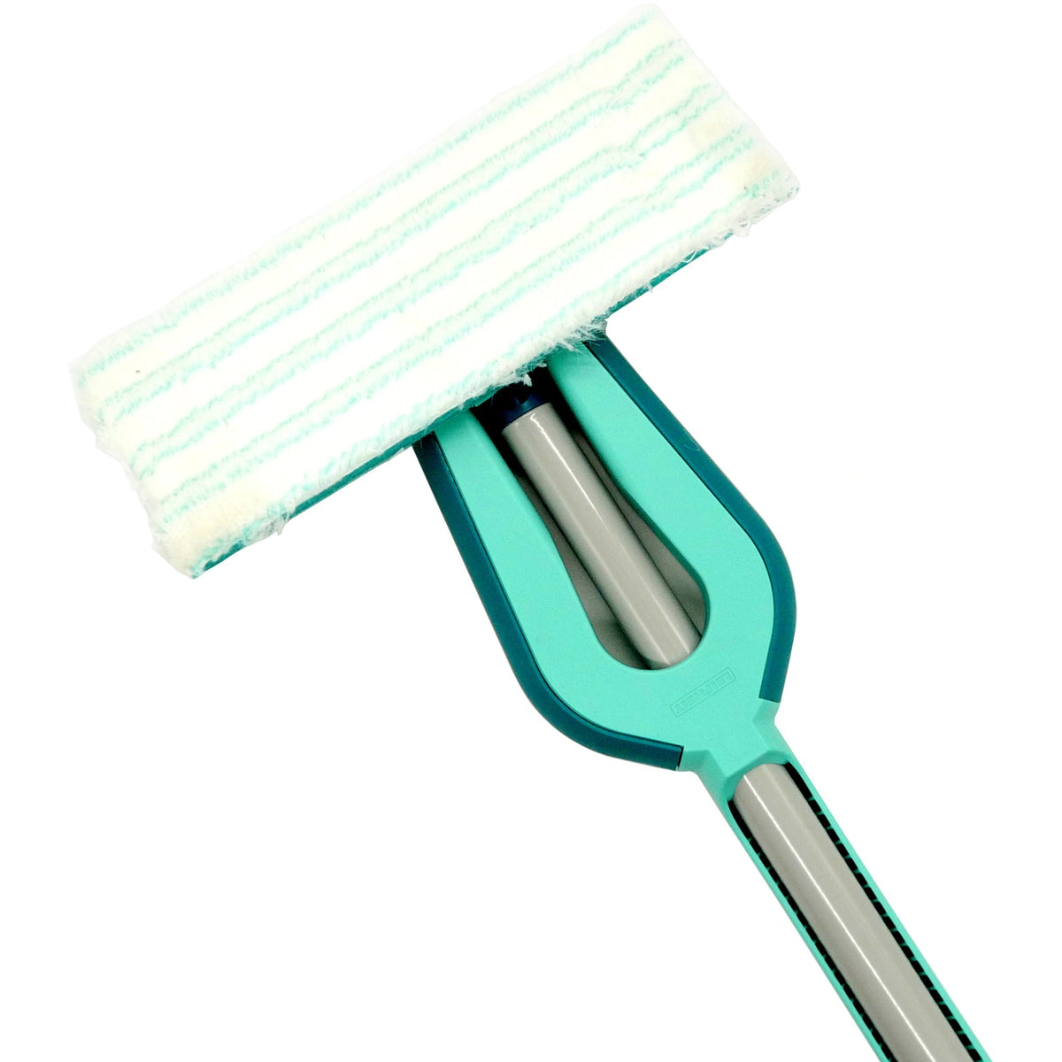 Wycieraczka podłogowa Leifheit Picobello s micro duo z rączką - szerokość wycierania 27 cm - turkusowo - szara