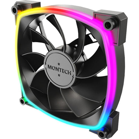 Wentylator obudowy Montech rx120 pwm rgb (czarny, 120 x 25 x 120 mm, 3-pin argb)