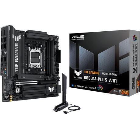 Płyta główna Asus Tuf Gaming B850M-Plus Wi-Fi Socket AM5 (2,5 GB-LAN, Wi-Fi 6e, BT, dźwięk, µATX)