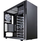 Konstrukcja fraktalna definiuje obudowę midi tower r5 (czarna | 4x usb-a)