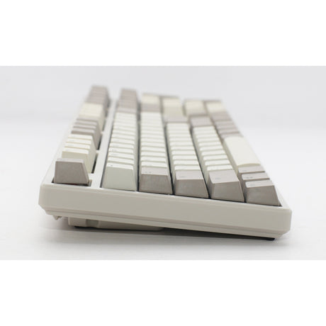 Ducky Origin vintage, klawiatura (szara, układ amerykański, wiśniowy mx niebieski, hot swap, podwójne klawisze pbt)