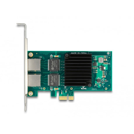 Delock Karta pci express x1 2 x karta sieciowa gigabit rj45 lan i350