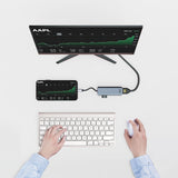 Łączność Act Wieloportowy adapter USB-C 4K do 2 ekranów HDMI, port danych USB-A (aluminium)