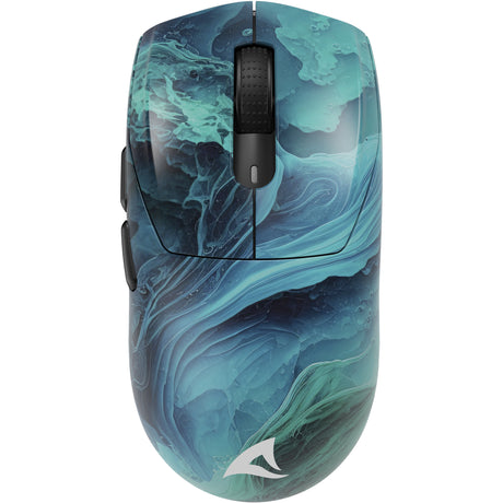 Mysz do gier Sharkoon sgm25w (turkusowy niebieski, 12 000 dpi, diody LED rgb)