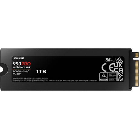 Radiator Samsung 990 pro SSD 1 TB (PCIe 4.0 x4, NVMe 2, M.2 2280, diody LED RGB)