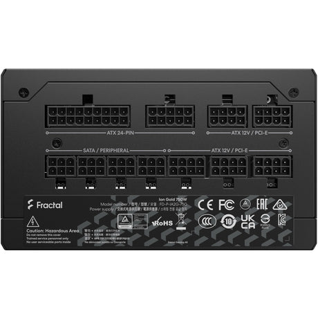 Zasilacz modułowy 750 W Fractal Design ion gold 3 (czarny, 1x 12v-2x6, 3x pcie)