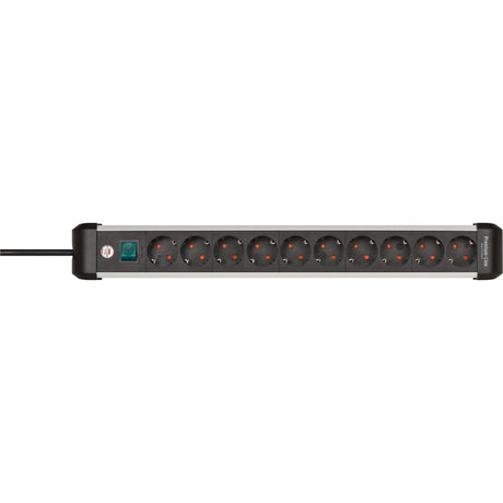 Gniazdo Brennerstuhl premium-alu-line z wyłącznikiem 10-kierunkowe 3m h05vv-f 3g1,5