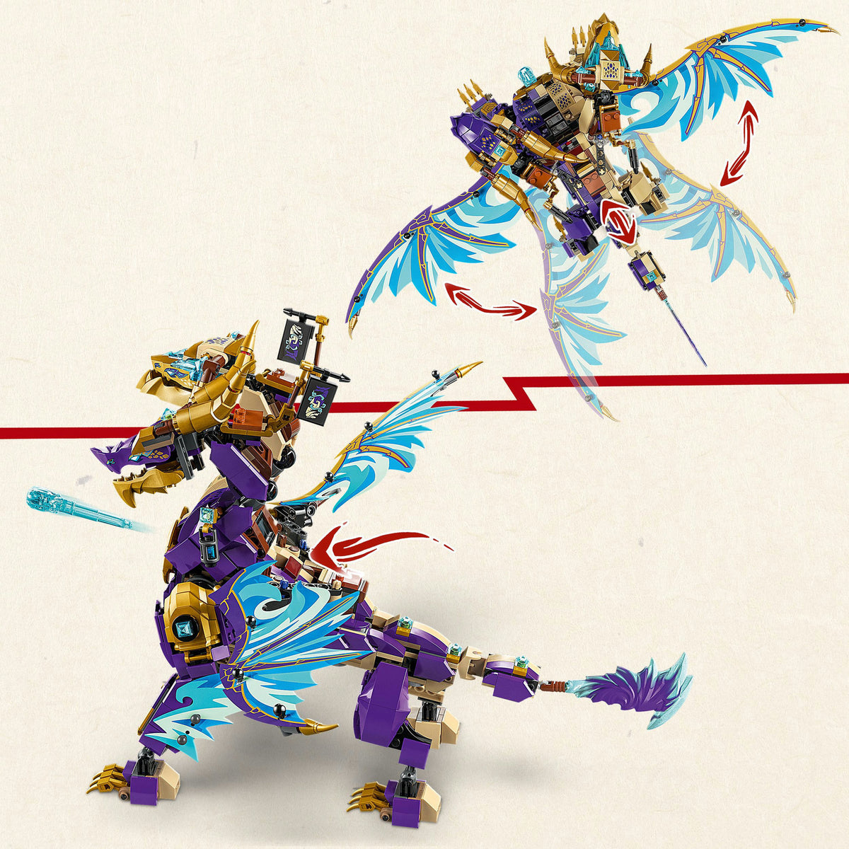 Lego ® ninjago® – zestaw zabawek łukowy smok koncentracji – 71836