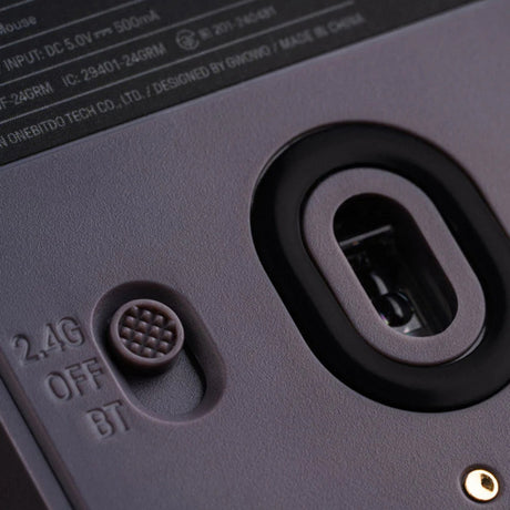 Mysz 8bitdo retro r8 - edycja n (szary czerwony, 50 - 26000 dpi, Bluetooth USB-C 2,4 GHz)