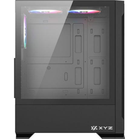 Obudowa Xyz PC Gear Airone 300-X Mesh Midi Tower (czarna | 1x USB-A | 1x USB-C | Szkło hartowane)