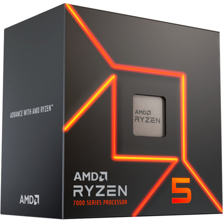 Procesor AMD Ryzen 5 7400, 3,7 GHz (4,7 GHz Turbo Boost) z gniazdem AM5 (odblokowany, w pudełku)