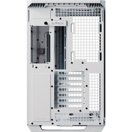Obudowa midi tower Apnx v1-w-wt-v1 (biały kolor drewna | 2x USB-A | 1x USB-C | okienko)
