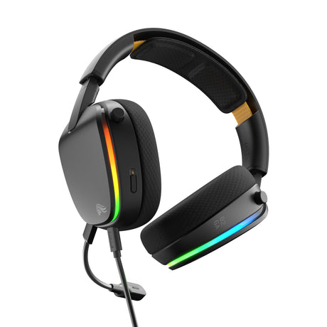 Glorious GHS Eternal RGB - stereofoniczny zestaw słuchawkowy do gier RGB nauszny zestaw słuchawkowy do gier (czarny, PC, PS5, PS4, Switch, USB-C)