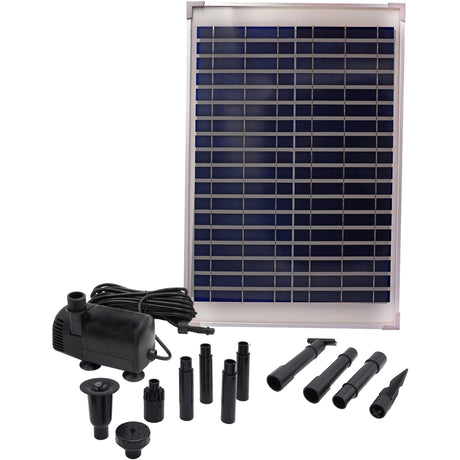 Pompa Ubbink solarmax 1000 (czarna, z panelem słonecznym, pompą)