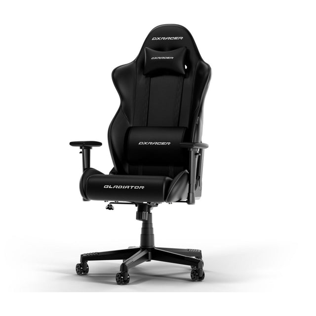 Dxracer gladiator l czarny fotel do gier ze skóry PCV (czarny)