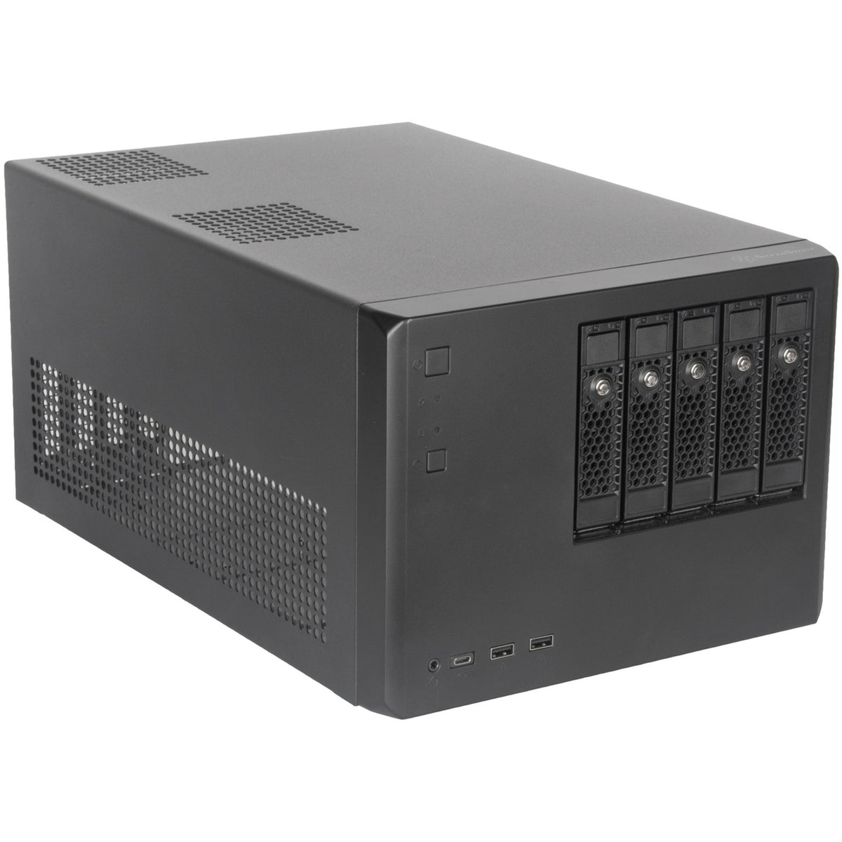 Obudowa mini tower Silverstone sst-cs351 (czarna | 2x USB-A | 1x USB-C)