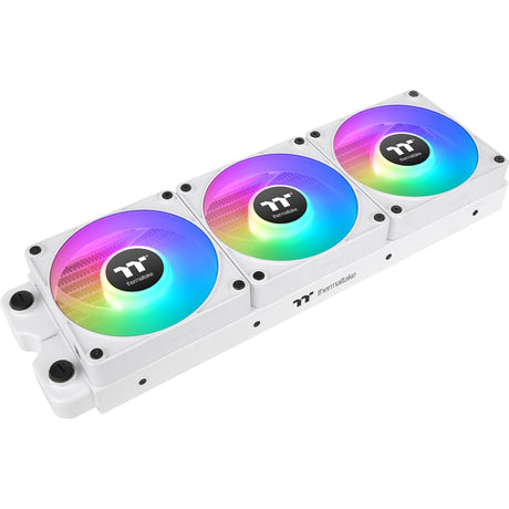Thermaltake ct120 ex Reverse argb Sync wentylator chłodzący komputer śnieg (pakiet 3 wentylatorów) wentylatory do obudowy (białe, 3 sztuki, 120 x 120 x 25 mm, pwm)