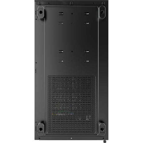 Obudowa midi tower Montech xr (czarna | 2x USB-A | 1x USB-C | RGB | szkło hartowane)