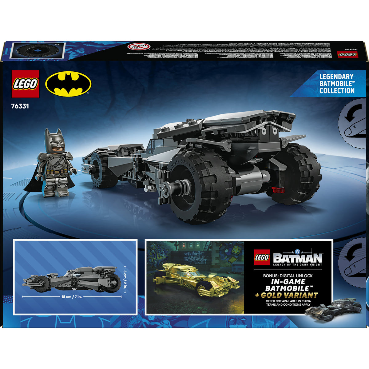LEGO Super Heroes 76331 Batmobil Batmana i Supermana