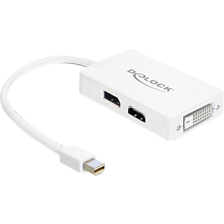 Delock adapter mini displayport do displayport hdmi dvi (biały)