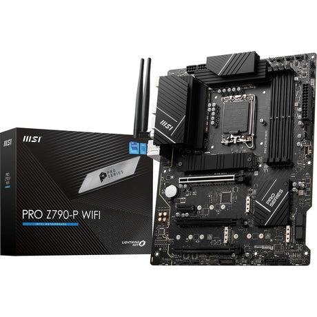 Płyta główna Msi Pro Z790-P WiFi Socket 1700 (czarna, RAID, 2,5 GB-LAN, WiFi 6e, BT, dźwięk, ATX)