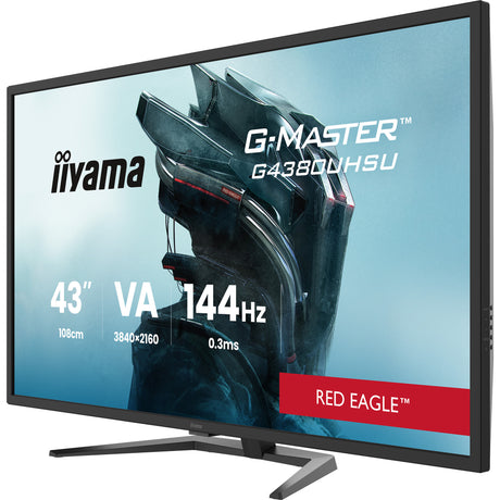 Monitor do gier Iiyama G-Master Red Eagle G4380uhsu-B2 42,5 4K UHD (czarny, 2x HDMI, 2x Displayport, 4x USB-A, USB-B, 144 Hz)