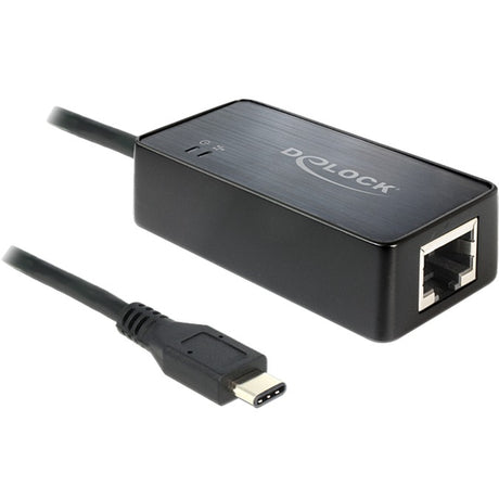 Delock Adapter USB-C - Gigabit LAN (czarny)
