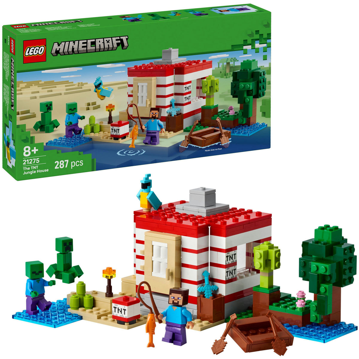 Lego® Minecraft® Dom w dżungli TNT, zestaw gier wideo – 21275