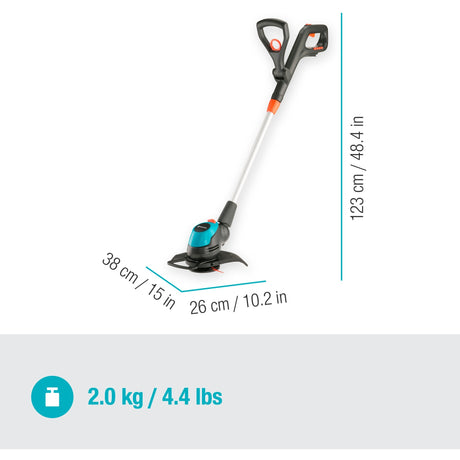 Podkaszarka do trawy Gardena Easycut 23 18v p4a solo (szary turkus, 14700-55, bateria nie jest dołączona)