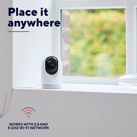 Zaufaj kamerze bezpieczeństwa ipcam-2700 360° (biała, WiFi 2,4 lub 5 GHz)