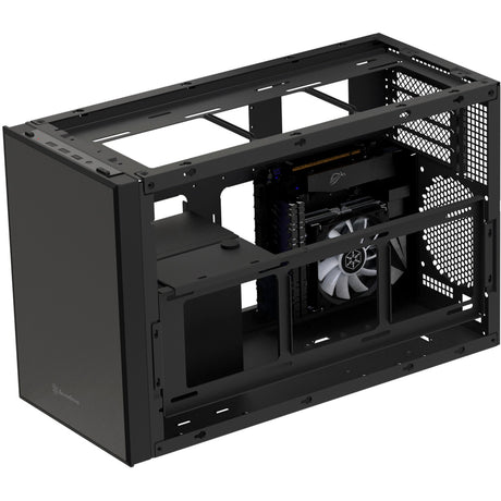 Obudowa mini tower Silverstone Sugo 17 (czarna | 2x USB-A | 1x USB-C)