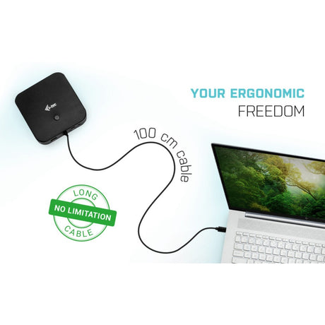 Stacja dokująca I-tec USB-C HDMI DP z zasilaniem 65W + uniwersalna ładowarka 77 W (czarna)