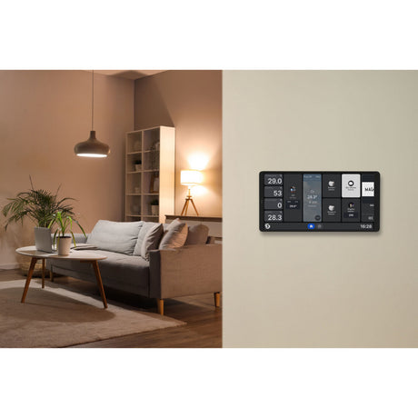 Panel sterowania Shelly Wall Display x2i (srebrny, ekran dotykowy, Wi-Fi 6, Bluetooth 5.4)