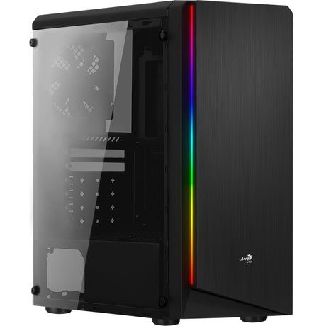 Obudowa Aerocool Rift Midi Tower (czarna | 3x USB-A | RGB | okienko)