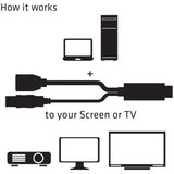Club 3D HDMI > Adapter DisplayPort (czarny, 0,18 m)