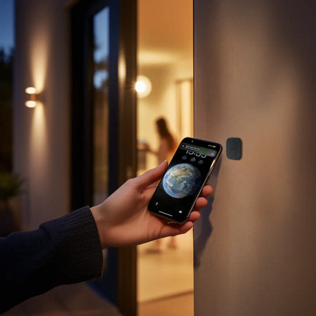 Elektroniczny zamek do drzwi Aqara inteligentny zamek u200 lite (czarny, materia przez gwint, bluetooth 5.1, nfc)