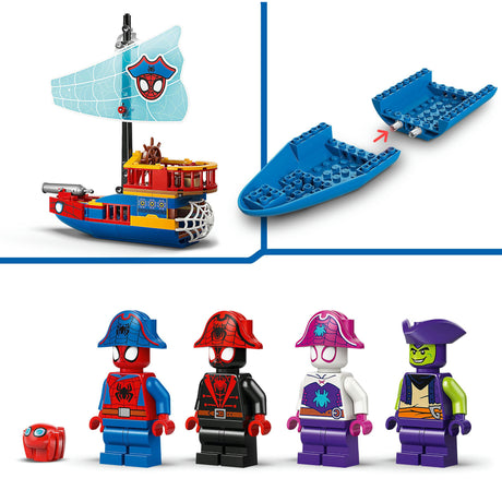 Lego Marvel - zabawka konstrukcyjna statku pirackiego Team Spidey (11208)