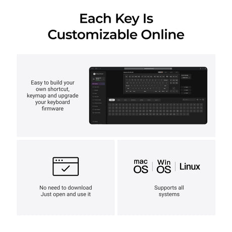 Keychron q3 ultra-m1 8k bezprzewodowa, niestandardowa klawiatura mechaniczna (czarna, układ amerykański (qwerty), jedwabny pom czerwony, 80% (tkl), rgb, hot swap, 8k, 2,4 ghz | bluetooth 5.2 | usb-c)