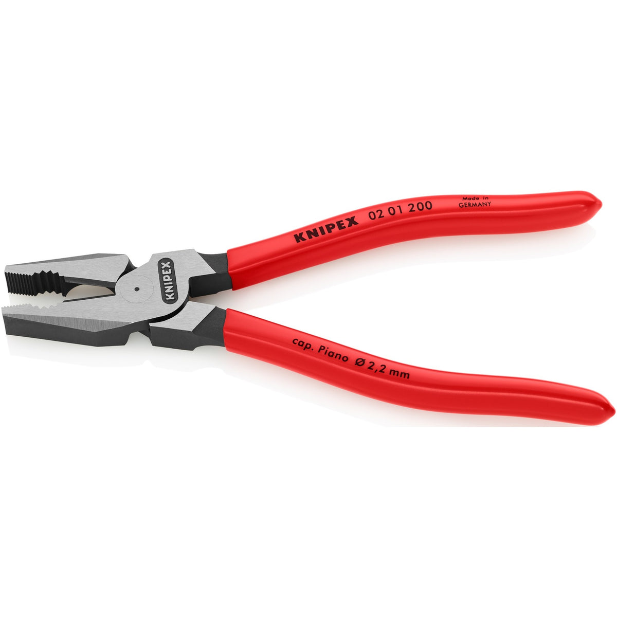 Szczypce uniwersalne Knipex Power 200 mm Szczypce uniwersalne (czerwone)