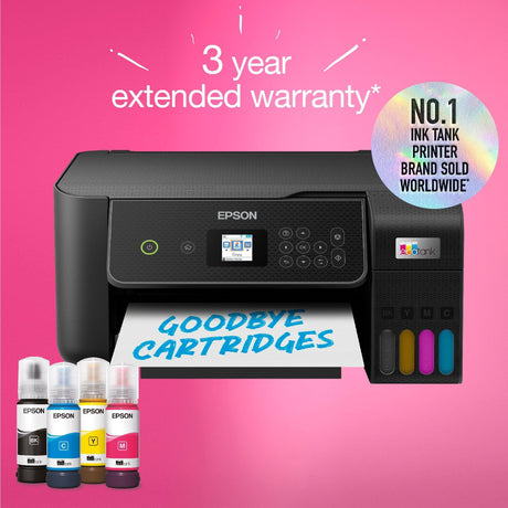 Epson ecotank et-2871 a4 wielofunkcyjna drukarka Wi-Fi ze zbiornikiem atramentu, uniwersalna drukarka atramentowa (czarny, skanowanie, kopiowanie, Wi-Fi, w tym do 3 lat atramentu)